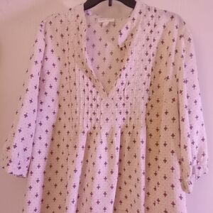 Fashion bug 2x peasant top, 3/4 sleeve